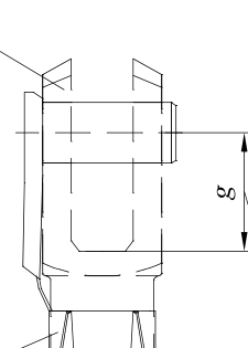 Zabudowa z widełkami DIN 71752 G